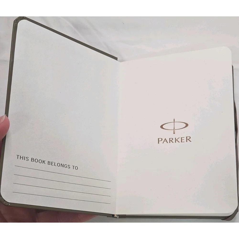 Parker Unisex Jotter Pen and Notebook Gift Set Tan Gunmetal Grey AFGRI Logo